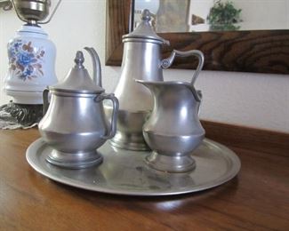 Vintage Pewter Coffee / Tea Set