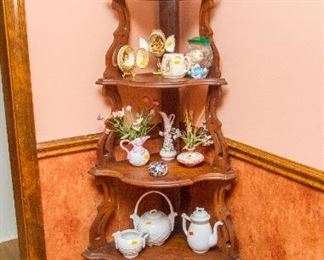 Victorian Walnut Corner Shelf