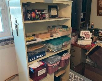 Sewing stuff..yarn, knitting and crochet needles, material