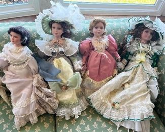 Vintage porcelain dolls