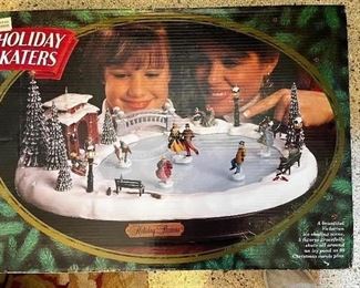 Vintage holiday skaters