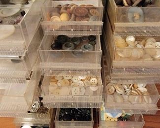 Vintage sewing and buttons