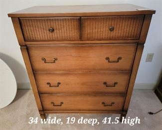 Mid century dresser (has matching bed and long chest)