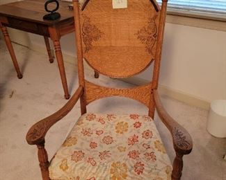 Antique oak rocker
