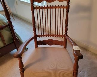 Antique oak rocker