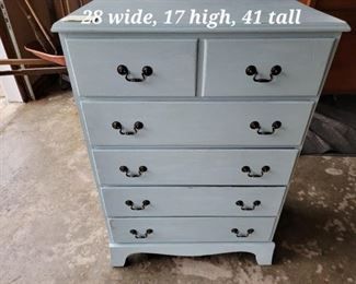 Blue vintage chest of drawers