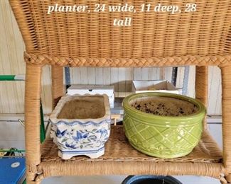 Wicker planter