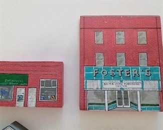 Mathews hand painted buildings