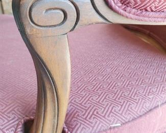 Vintage Arm Chair with great carving details