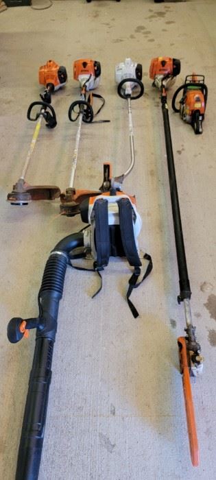 Stihl Gas Timmers, Blower, Chain Saw, Edger and Pole Saw 