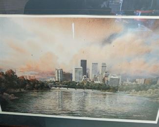Tulsa Skyline by Ken Johnston 1985 #264/950