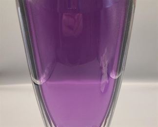 Waterford crystal Eclipse amethyst vase