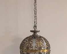 Brass  Globe Pendant Pierced Chandelier 
*we have two