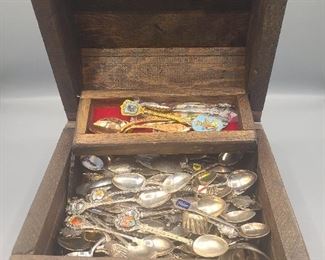Souvenir spoons from around the world