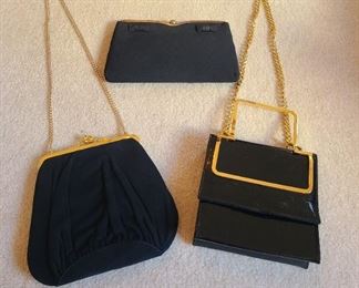 Black evening bags