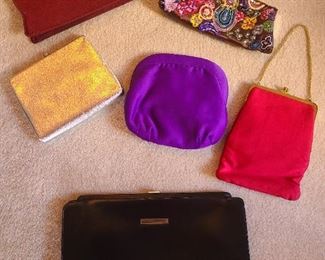 Colorful clutch purses
