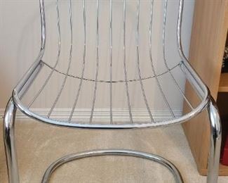 Mid Century Chrome Chair