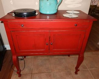 Farmhouse style sideboard in barn red!!