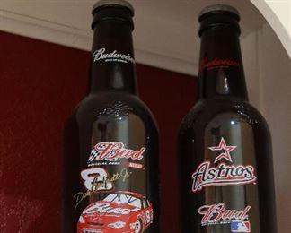 Oversized Bud Beer Bottles