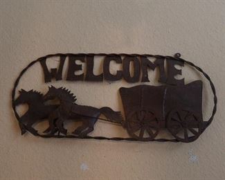 Metal Welcome Sign
