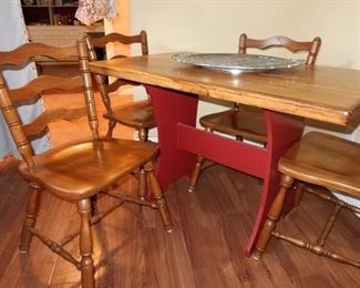 Base of Table is Farmhouse Red
