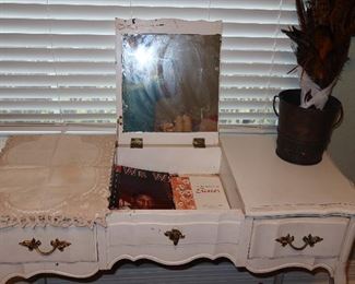 Vanity with Drop Front Mirror