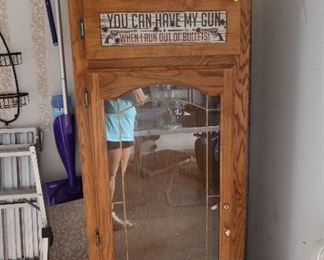 Oak Handmade Gun Cabinet
