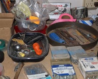 He loved making jewelry - knives - things out of wood. Tools for doing this.