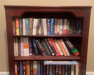 Chery Stained Book Case with Books