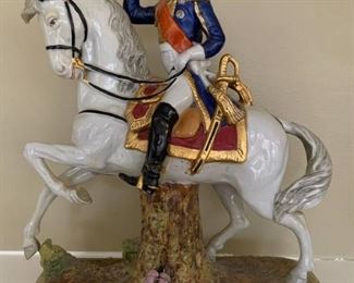 Fine Capodimonte Porcelain Figurine of a French Officer named Davoust