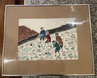 Framed and Matted Asian Art