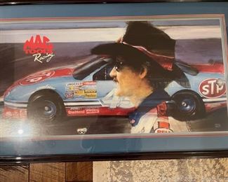 Framed and Matted Print of Richard Petty