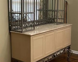 Iron Buffet Hutch with Storage