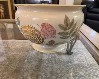 Lenox Natures Impression Footed Bowl