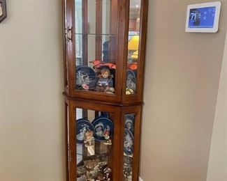 Lighted Corner Curio Cabinet