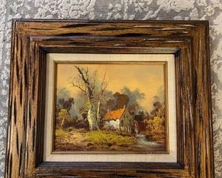 Signed Framed and Matted Oil Painting by RemdA