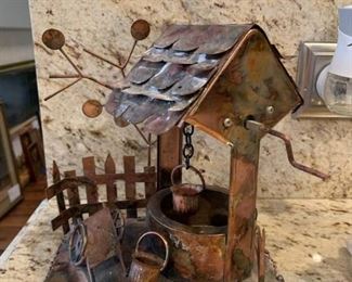 Vintage Copper Wishing Well Music Box