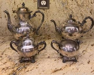 Wm Rogers Silverplate Coffee and Tea Service