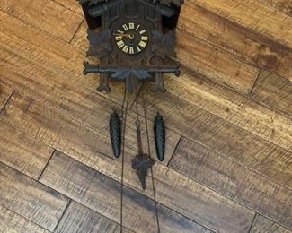 Wood and Metal Cuckoo Clock