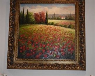 Original Tuscan oil painting - very large