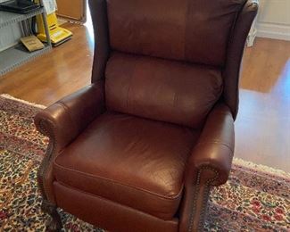 high back leather chair