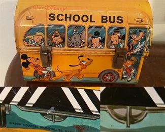 Vintage Walt Disney Aladdin School Bus Lunch Box