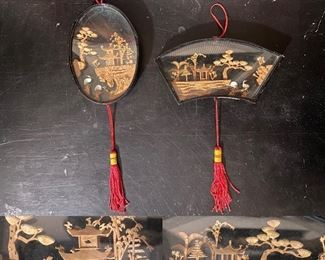 Miniature Asian  Cork Hanging Shadowbox’s