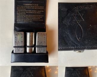 Portable Traveling  Messianic Communion Set