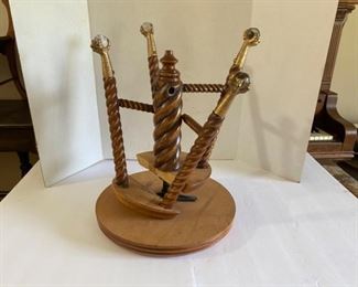 Victorian Glass Ball and Claw Feet Piano Stool. Restoration project or parts.