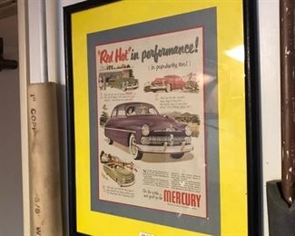 Vintage car ad