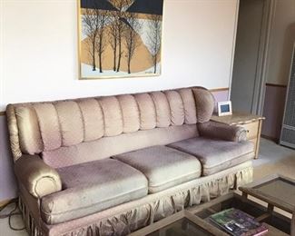 Comfy like grandmas sofa  coffee table