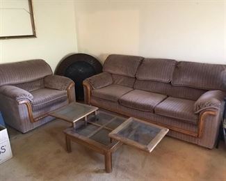 Sofas chairs coffee tables