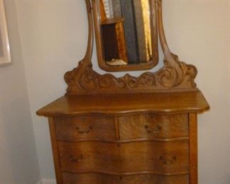 Antique dresser & mirror