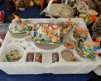 Cute Easter Tea Set new in the box